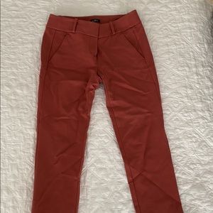 Loft Orange Marisa Skinny Orange Pants
